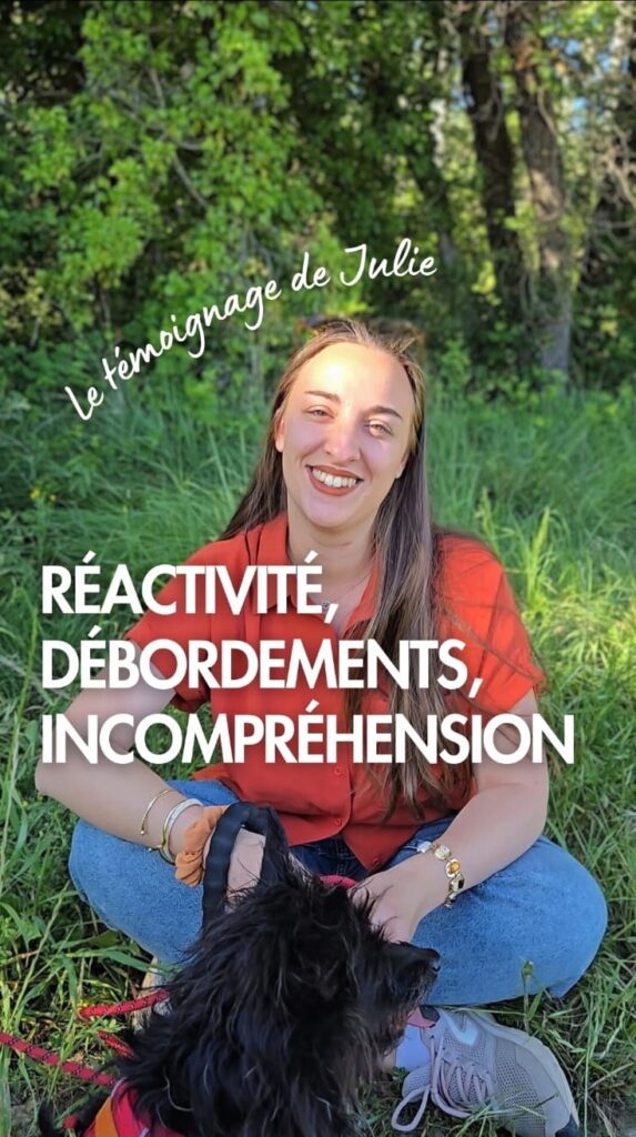 Chien réactif apaisé après accompagnement comportementaliste canin - témoignage client Tulette Drôme